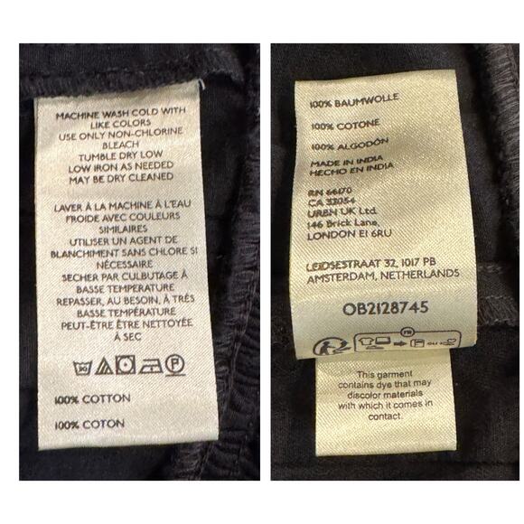 Free People Roselle Drawstring Denim Miniskirt Size Large - Picture 10 of 11